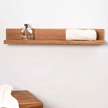 Repisa Balda Camelia Cuarto de Baño de Teca Maciza 70 cm - Wanda Collection