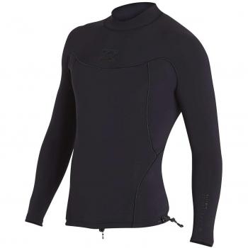 2018 Billabong Proairlite 1mm Long Sleeve Neoprene Top BLACK HEATHER H41M01 Sizes- - Large