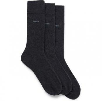 Pack 3 Pares de Calcetines Gris Oscuro BOSS