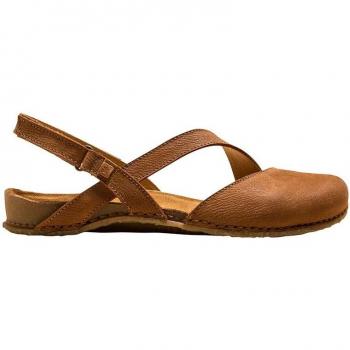 Sandalias planas de mujer El Naturalista N5813 Pleasant Panglao marrón