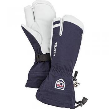 Hestra Army Leather Heli Ski 3 Finger Glove - Navy - Size 9