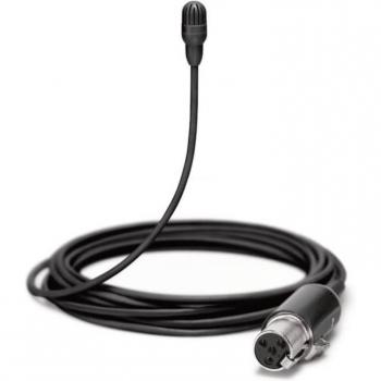 Shure TwinPlex TL47B/O-MTQG Black Omnidirectional Lavalier Microphone, Low Sensitivity, MTQG Connector