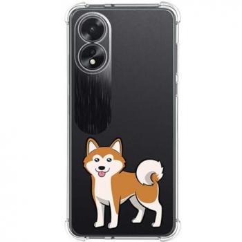 Funda de Silicona Antigolpes para Oppo A38 4G con Diseño de Perros 02