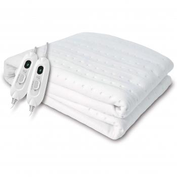 Daga Flexy-Heat CME - Calientacamas Eléctrico, 150 x 130cm, 2 Controladores de Temperatura, 3 Niveles de Temperatura, Acabado Textil Reversible, Autostop de Seguridad, Calentamiento Rápido
