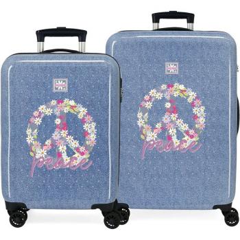 Set de maletas infantiles Movom Peace con diseño rígido y capacidad de 104L