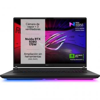 Portátil Gaming ASUS ROG Strix SCAR 18 WQXGA, Intel Core Ultra 9 275HX, 64GB RAM, 2TB SSD, GeForce RTX 5080, Windows 11