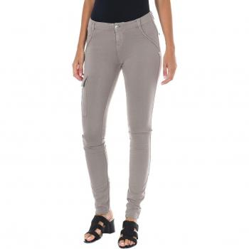 Pantalón largo de felpa con tejido elástico para mujer 10DBF0549-J100