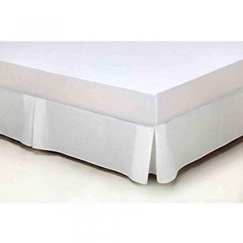 ESTELA - Cubrecanapé Hilo Tintado RÚSTICO Color Blanco óptico - Cama de 150 - Alto 35 cm - Tipo Colcha - 50% algodón / 50% poliéster - Medidas: 150 x 190/200 + 35 cm.