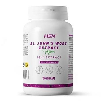 Extracto de Hipérico (Hierba de San Juan) 18:1 - 300 mg - 120 Cápsulas Vegetales, No-GMO, Vegano, Sin Gluten