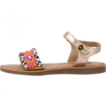 Gioseppo Sandalias de Piel Étnicas Multicolor para Niña, Modelo GIOSEPPO NAILLAT ROSA, Diseño étnico, Material de piel, Color multicolor y rosa, Talla disponible para niña