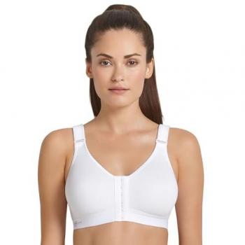 Anita Active Front Closure Sports Bra - White - Size 32C (EU70, Cup C)