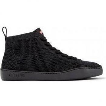 Camper Peu Touring Men's Black Sneakers - Cotton Fabric, Size 46