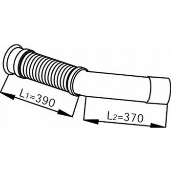 Tubo de escape DINEX 53252 con características de alta durabilidad, diseño específico para una instalación fácil y eficiente, fabricado en acero inoxidable resistente a la corrosión, compatible con varios modelos de vehículos, optimiza el rendimien