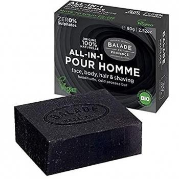 Balade en Provence Organic 4-in-1 Soap for Men, Citrus Scent, 80 g