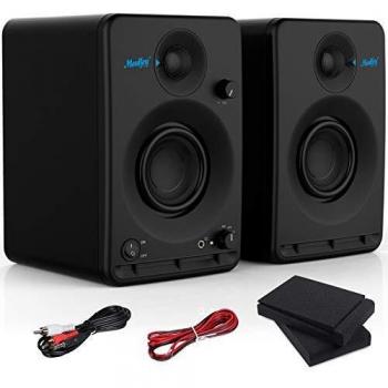 Estudios Monitor Altavoz Moukey Bluetooth Sistema de Audio Altavoz Monitor de Escenario 2.0 Estéreo 3 Sistema de Altavoces Karaoke para la producción de música o mezcla, juegos, madera-MA20-2