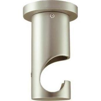 Soporte Techo Largo Zirconio 20 Mm. Niquel Mate