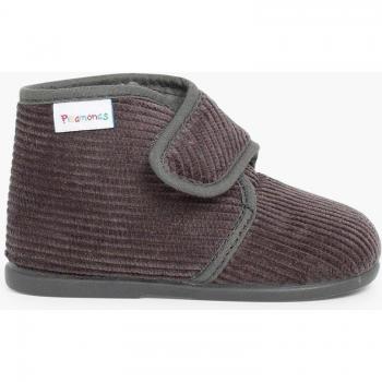 Zapatillas de casa cerradas de Bebé Niña Casa Bota Pana - Pisamonas, Fabricado en España
