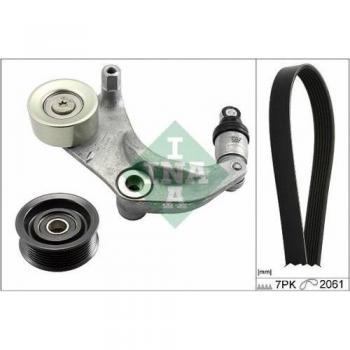 Kit de correas trapeciales poli V INA 529 0153 10 para Honda Civic 8 Hatchback