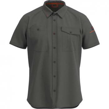 Camisa de Trabajo Ternua Ega de Manga Corta Verde Oscuro para Hombre