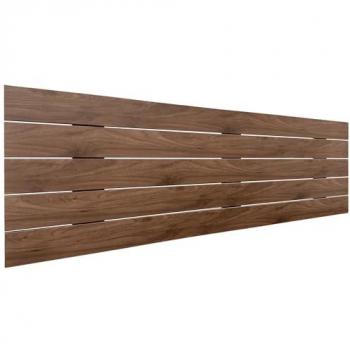 Cabecero de Madera Reciclada DM Estilo Palet Horizontal 160x46cm con Herrajes Incluidos - Nogal