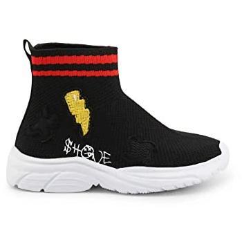 Botines Shone 1601-005 negros y multicolores