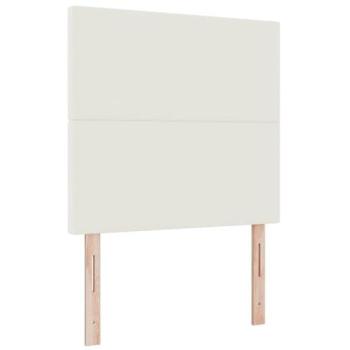 Cabecero LED con Luces de Tiras LED Crema 80 cm Tela Pana