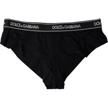 Black Modal Stretch Logo Briefs - Dolce & Gabbana, Women's XS