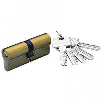 YALE 3012182 Cilindro Seguridad HS-6 40x40/r15,0 Latonado, Cranberry