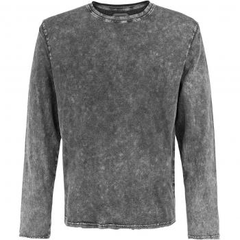 R.E.D. by EMP Overcome Hombre Camiseta Manga Larga Gris 3XL 100% algodón Regular