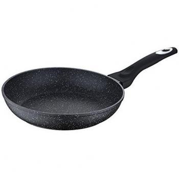 Bergner Q1587 24 cm SARTEN, Aluminio, Negro
