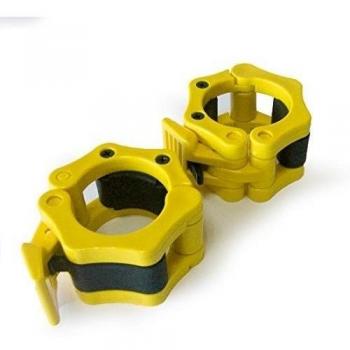 1 par de 2 Quick Release Olímpico lock-jaw Barra Abrazadera