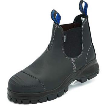 Botas de Seguridad Chelsea Blundstone 910 para Hombre, Puntera de Acero, Color Negro, Talla UK 8