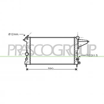 Radiador de refrigeración del motor PRASCO OP050R012
