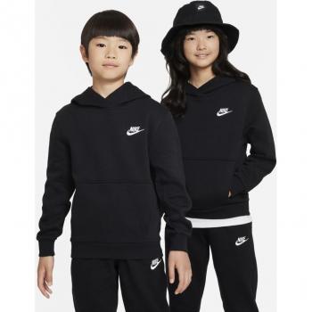 Nike Club Fleece Overhead Hoodie for Older Kids - Black, Unisex, Size XL