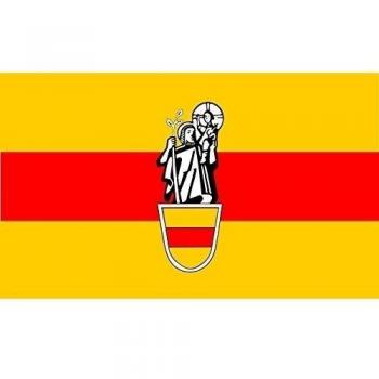 Werne | Beschreibung der Flagge Die Flagge der Stadt Werne zeigt die Farben Gold und Rot Bandera 20x30cm para Diplomat-Flags Banderas de Coche