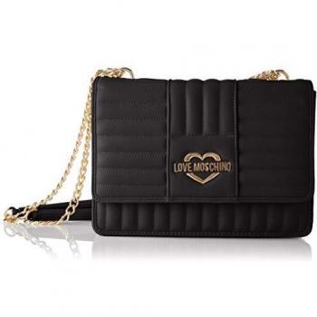 Love Moschino Precollezione SS21 | Borsa a Spalla da Donna, Bandolera para Mujer, Negro, Normal