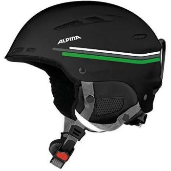 Alpina Sports Unisex - Casco de esquí Biom, Color Negro, Gris y Verde, Mate, 54-58