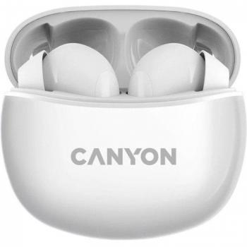 Canyon CNS-TWS5W Auriculares Inalámbricos con Micrófono Blanco