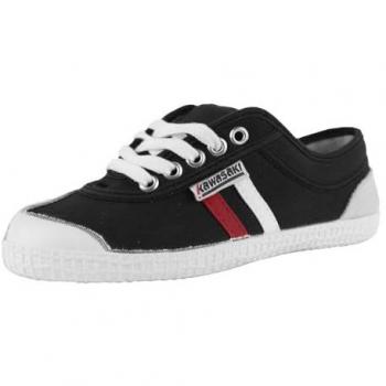 Zapatillas Retro Kawasaki K23 Unisex Negras de Tela, Planas y con Cordones - Casual 2024