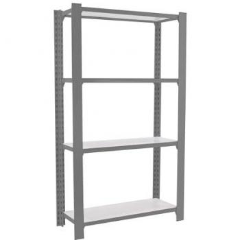 Estantería Oficina Simonrack Officlick 4/300 Madera Gris/Blanco, 1500x900x300 mm, Estilo Industrial, 4 Alturas