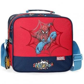 Marvel Spiderman Pop Neceser Adaptable con Bandolera Multicolor 23x20x9 cms Poliéster