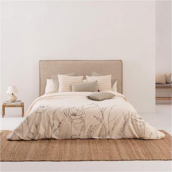 Funda nórdica de algodón popelín 400 hilos cama 90 beige (260x240 cm) Tivissa