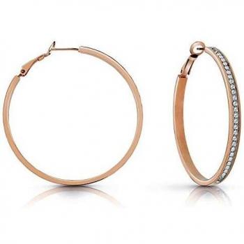 Aretes de Oro Rosa para Mujer Guess UBE28096 Joyería Elegante