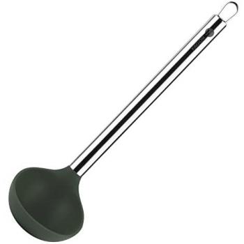 Reposacucharas y cazo para sopa Fagor Melier, acero inoxidable 18/10 y silicona, altas temperaturas, multicolor