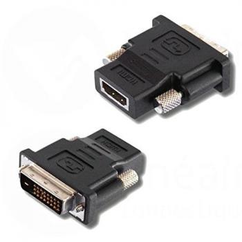 Cable HDMI Lineaire ADHD100 - Adaptador de Cable DVI a HDMI en Color Negro con Conexiones HDMI, Plug & Play y Última Tecnología