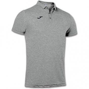 Joma Hobby Short Sleeve Polo Shirt for Men and Kids in Grey Melange