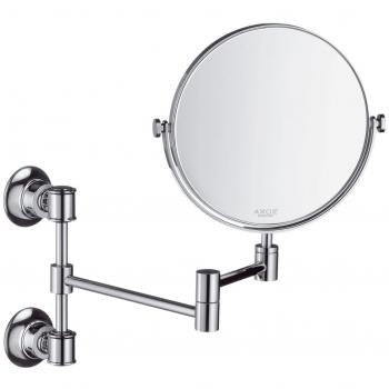 Axor Montreux Brushed Nickel Wall-Mounted Shaving Mirror 42090820