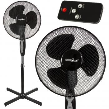 Ventilador de Pedestal GreenBlue GB580 | 40W | Control Remoto | 3 Niveles de Velocidad | Oscilante | Temporizador hasta 7.5h | Bajo Nivel de Ruido