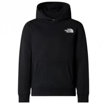 Sudadera con capucha The North Face Redbox Regular negro blanco infantil - XL, características: sudadera de niños, color negro con detalles en blanco, talla XL