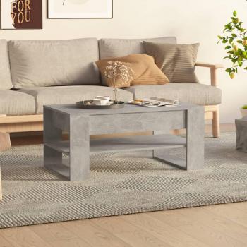 vidaXL Coffee Table Concrete Grey 102x55x45 cm Engineered Wood